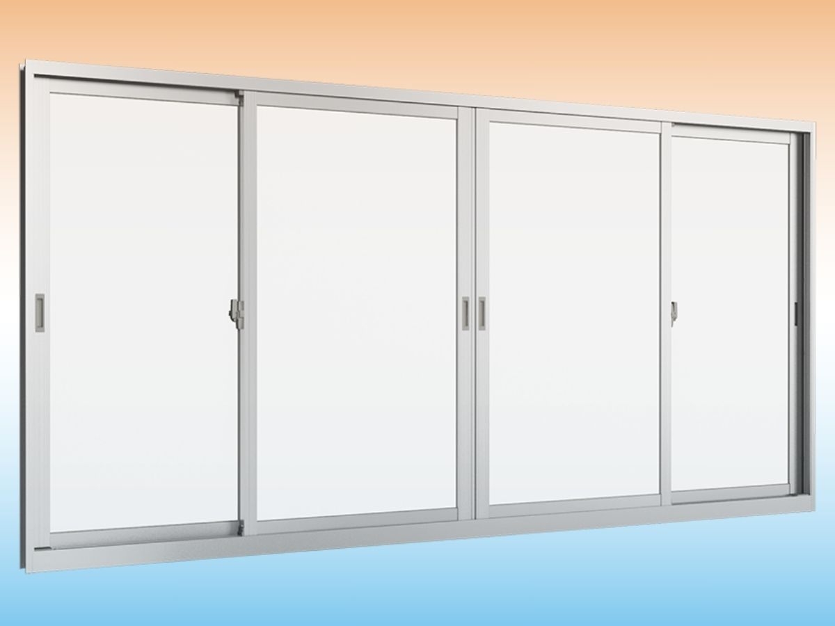 CỬA SỔ LÙA 4 CÁNH 2 RAY TRƯỢT