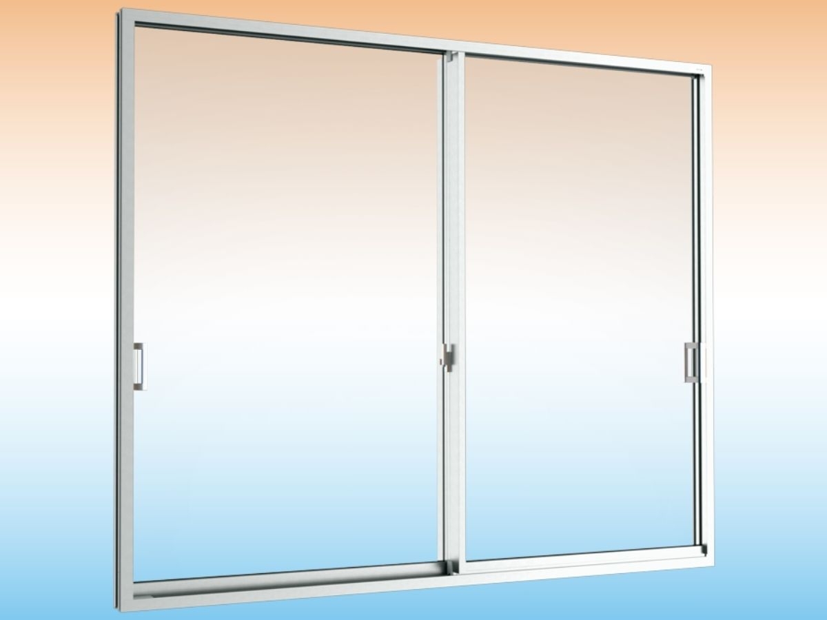 Sliding door (2 panels on 2 tracks)