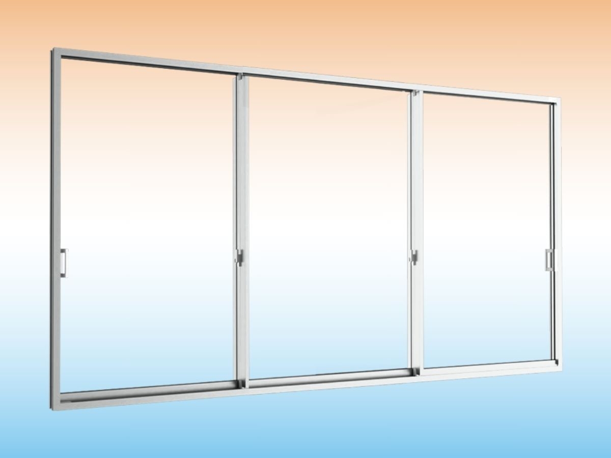 Sliding door (3 panels on 3 tracks)