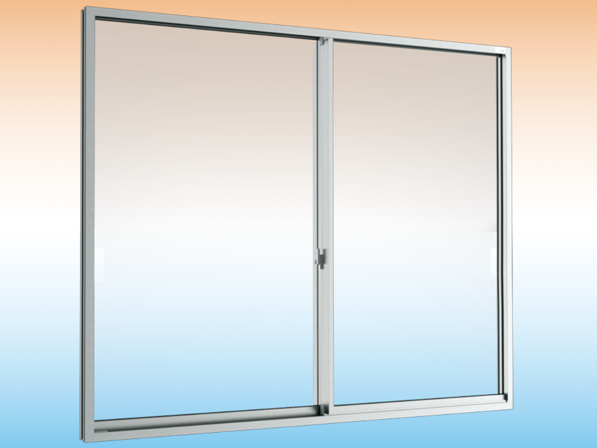 Sliding window (2 panels on 2 tracks)