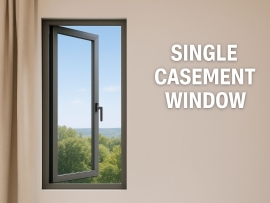 Single casement window