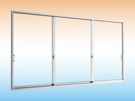 Sliding door (3 panels on 3 tracks)