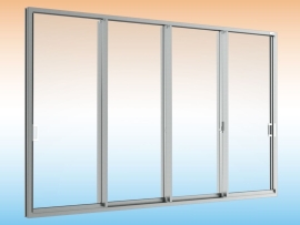 Sliding door (4 panels on 2 tracks)