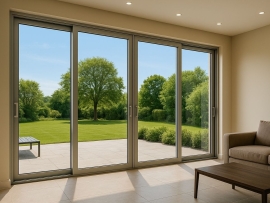 Sliding door (4 panels on 2 tracks)