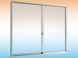 Sliding window (2 panels on 2 tracks)