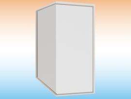 Vách kính cố định, vách góc